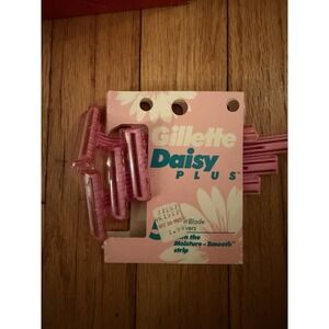 Vintage Late 1980s Gillette Daisy Plus 4 Razors (missing 1)